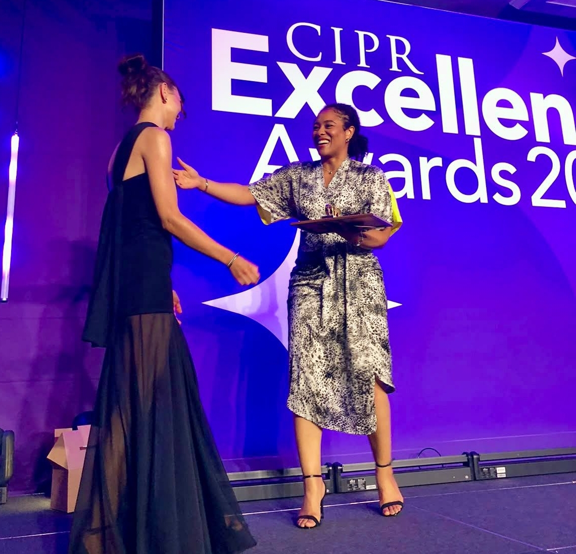 CIPR awards 2026 3 Emilija Juseviciute receiving her award from Stephanie Umebuani
